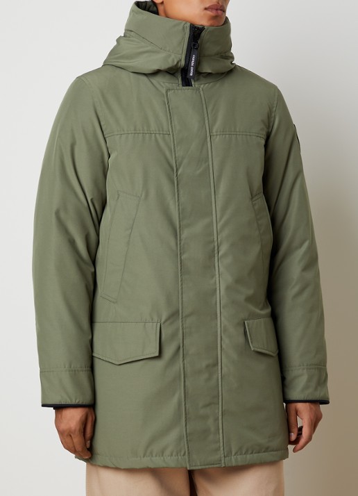 Canada Goose Langford gewatteerde parka met donsvulling - detail 4 mosgroen