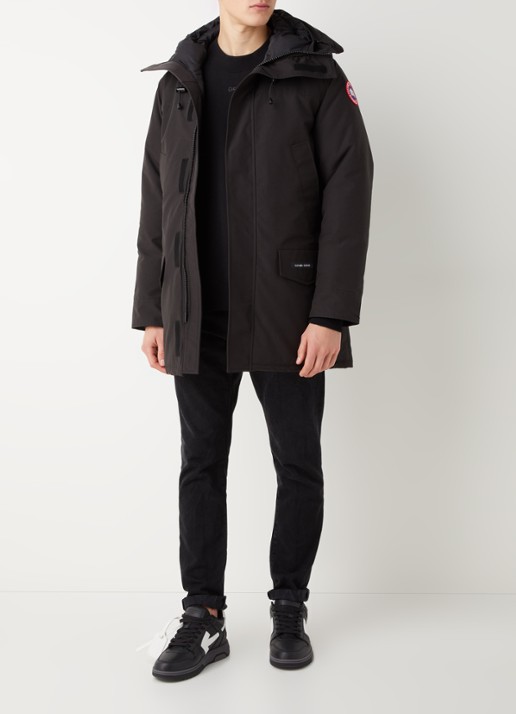 Canada Goose Langford gewatteerde parka met donsvulling - voorkant 5 zwart