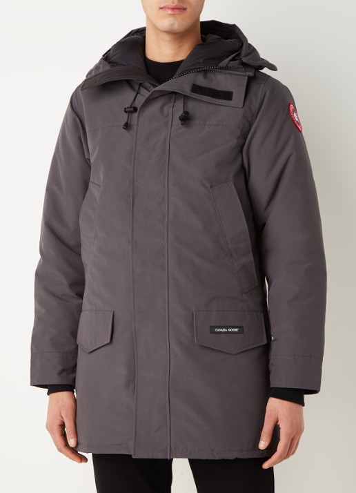 Canada Goose Langford gewatteerde parka met donsvulling - detail 4 antraciet
