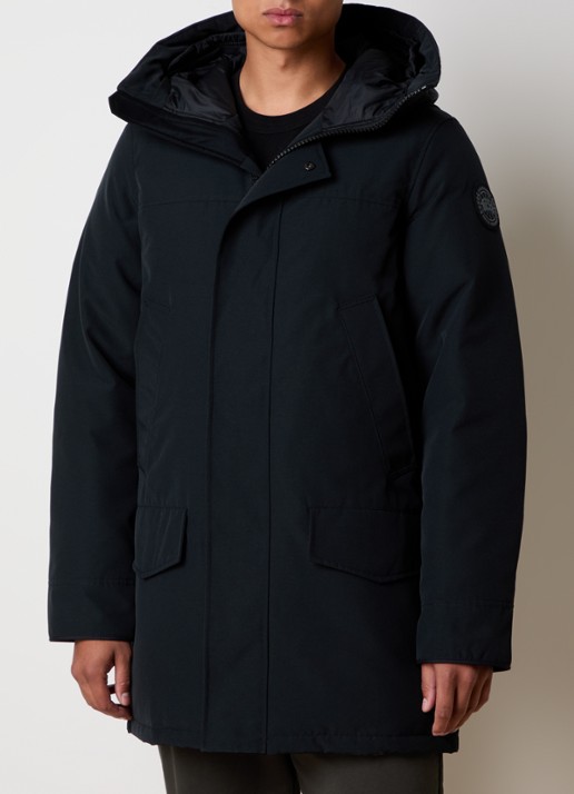 Canada Goose Langford parka met donsvulling en logo - detail 3 zwart