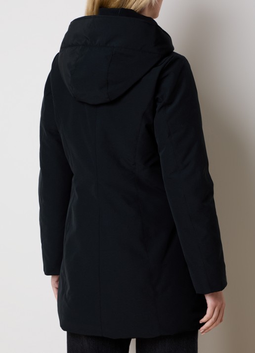 Canada Goose Leslie gewatteerde parka met donsvulling en capuchon - achterkant 3 zwart