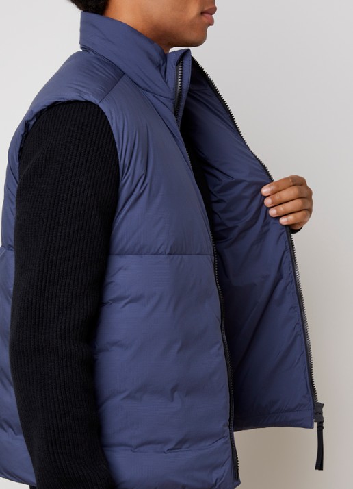Canada Goose Lodge gewatteerde bodywarmer met ritszakken - detail 5 staalblauw