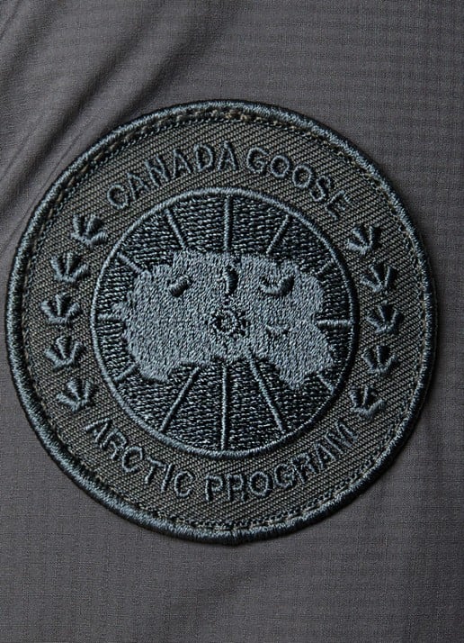 Canada Goose Lodge gewatteerde jack met donsvulling en ritszakken - detail 3 olijfgroen
