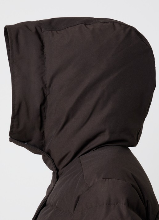 Canada Goose Louise longline pufferjas met donsvulling en capuchon - detail 2 bruin