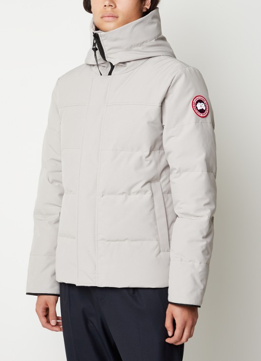 Canada Goose MacMillan gewatteerde parka met donsvulling en capuchon - detail zand