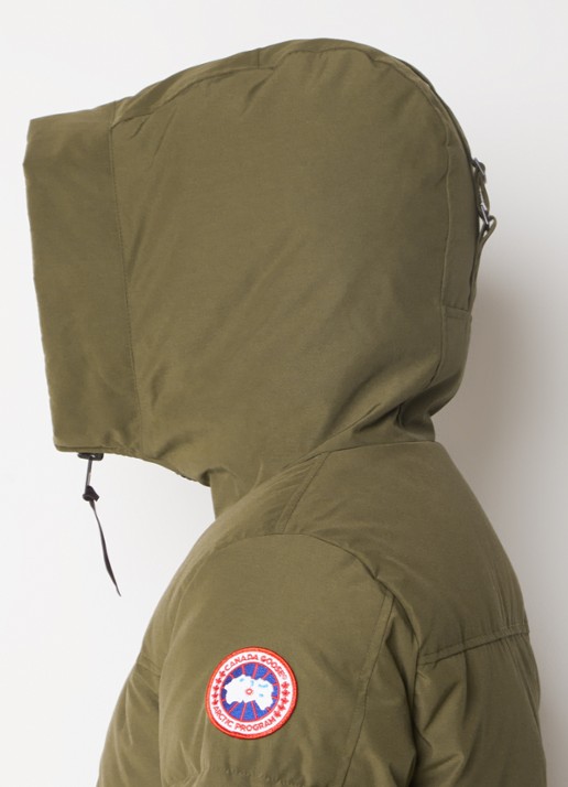 Canada Goose MacMillan gewatteerde parka met donsvulling en capuchon - detail 2 mosgroen