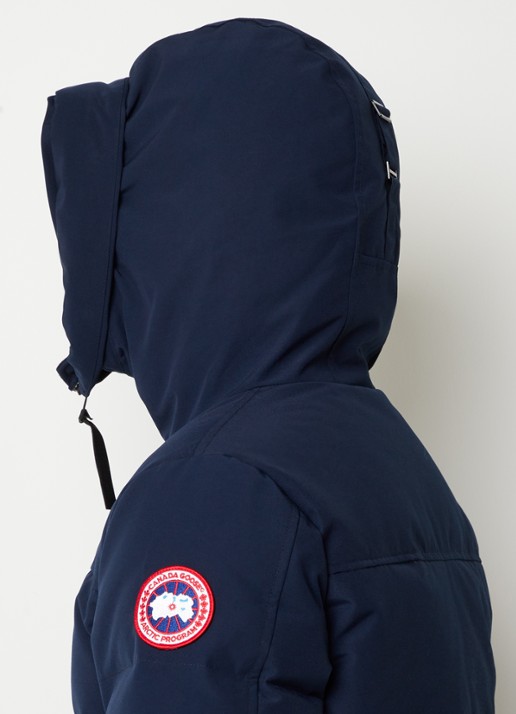 Canada Goose MacMillan gewatteerde parka met donsvulling en capuchon - detail 4 blauw
