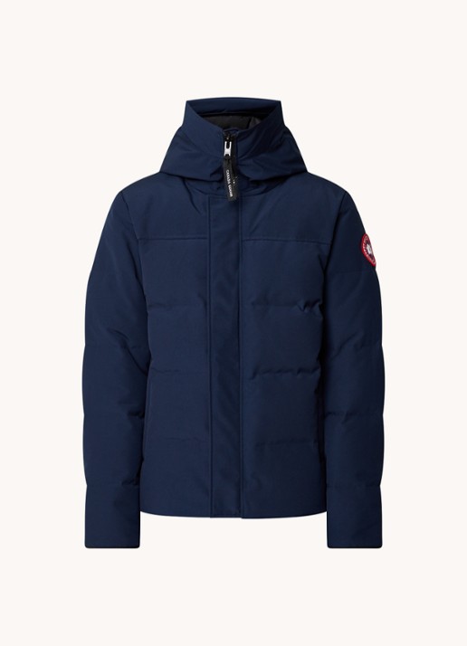 Canada Goose MacMillan gewatteerde parka met donsvulling en capuchon - voorkant blauw