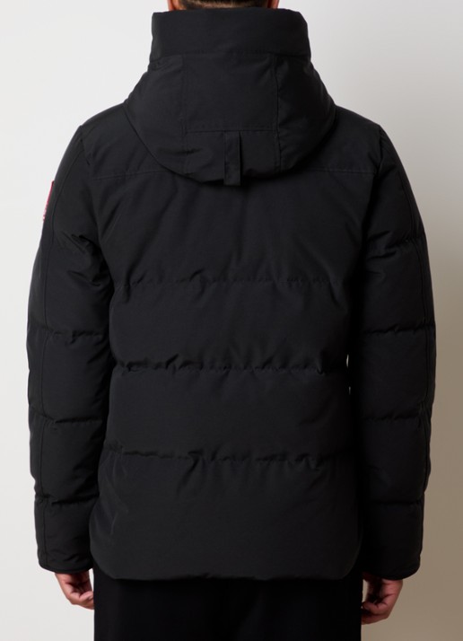 Canada Goose Macmillan gewatteerde parka met donsvulling en steekzakken - achterkant 6 zwart