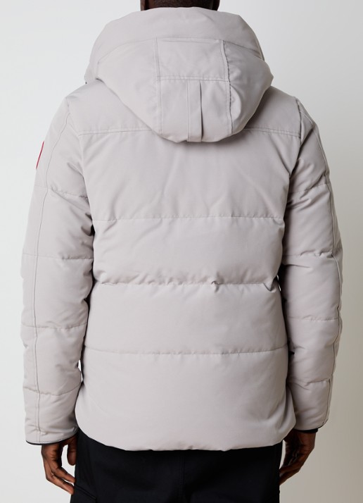 Canada Goose Macmillan gewatteerde parka met donsvulling en steekzakken - achterkant 6 lichtgrijs