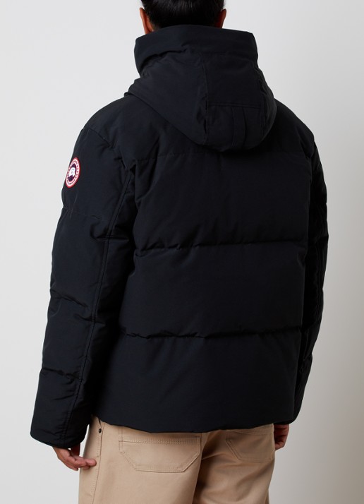 Canada Goose Seymour gewatteerde parka met donsvulling en capuchon - achterkant 3 zwart