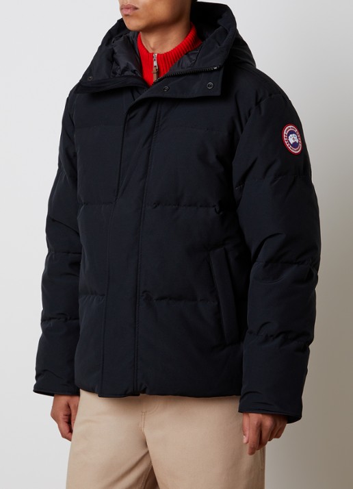 Canada Goose Seymour gewatteerde parka met donsvulling en capuchon - detail 4 zwart