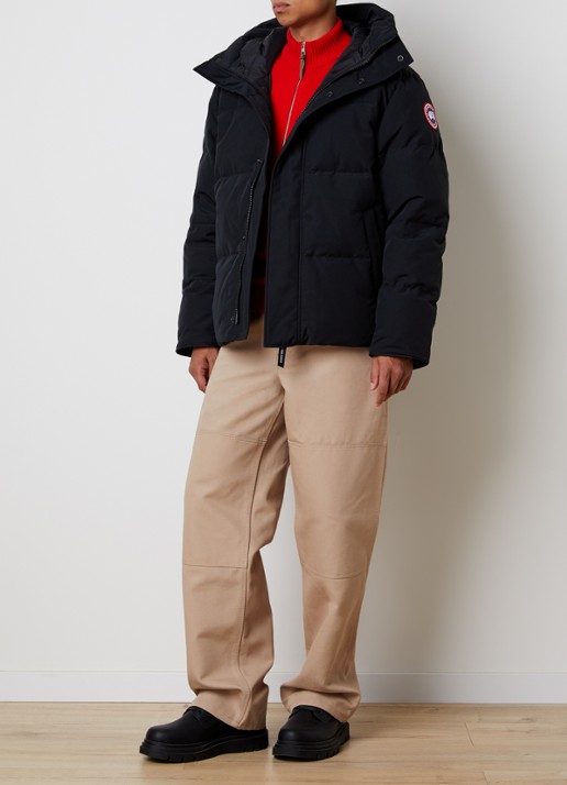 Canada Goose Seymour gewatteerde parka met donsvulling en capuchon - voorkant 2 zwart