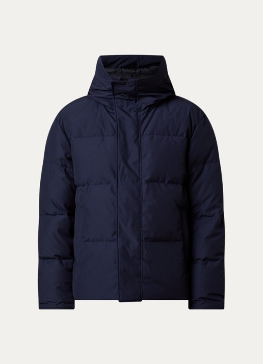 Canada Goose Seymour gewatteerde parka met donsvulling en capuchon - voorkant 4 donkerblauw