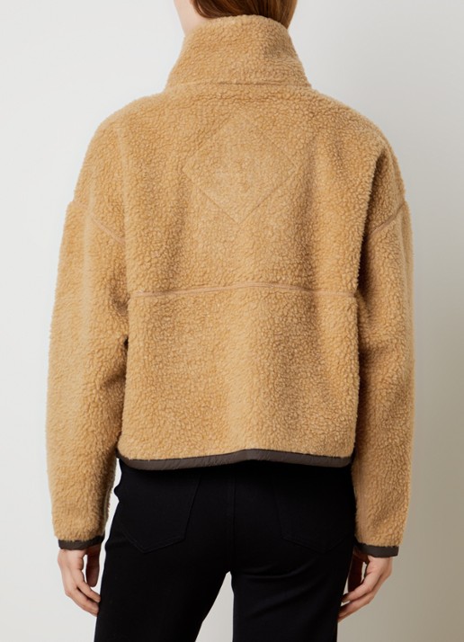 Canada Goose Simcoe jack van fleece met opstaande kraag en logo - achterkant 6 camel