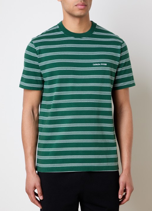 Canada Goose Vantage T-shirt met logo en streepprint