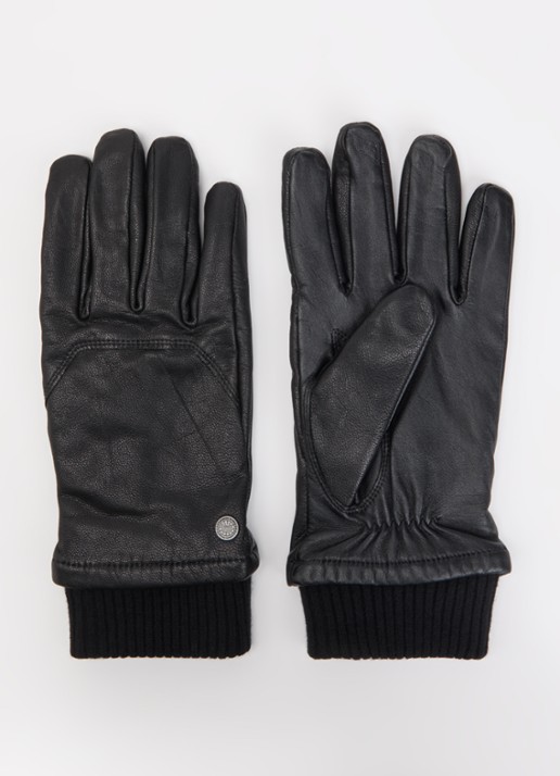 Canada Goose Workman handschoenen van geitenleer - voorkant zwart