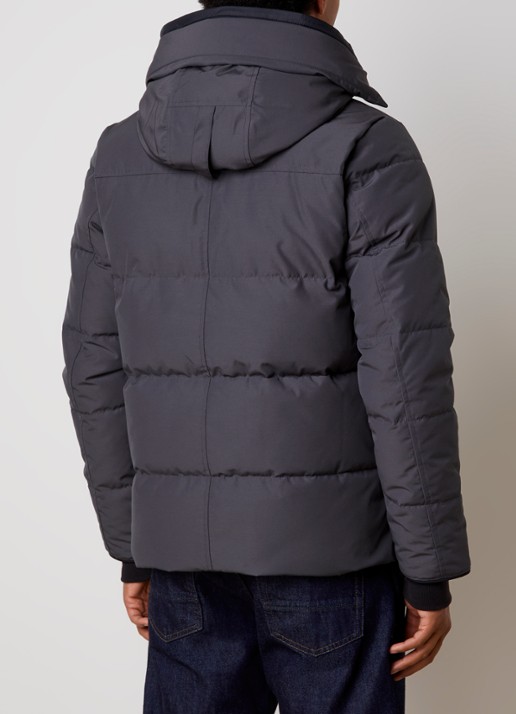 Canada Goose Wyndham gewatteerde parka met donsvulling en waterafstotende coating - achterkant 6 donkergrijs