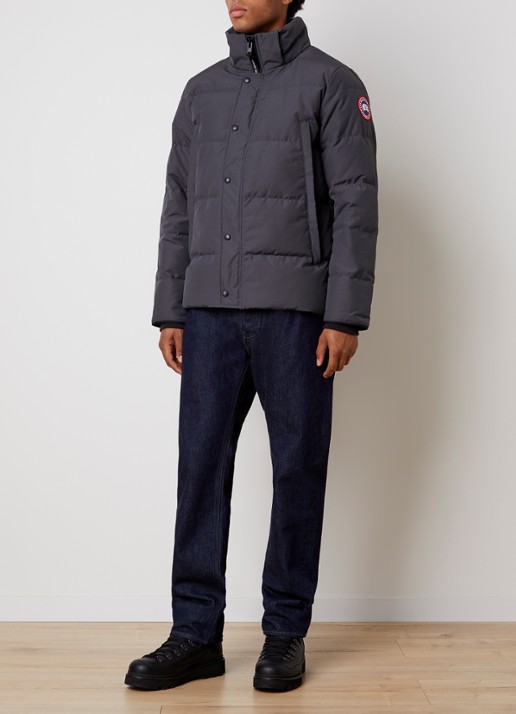 Canada Goose Wyndham gewatteerde parka met donsvulling en waterafstotende coating - voorkant 2 donkergrijs