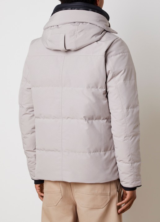Canada Goose Wyndham gewatteerde parka met donsvulling en waterafstotende coating - achterkant 6 creme