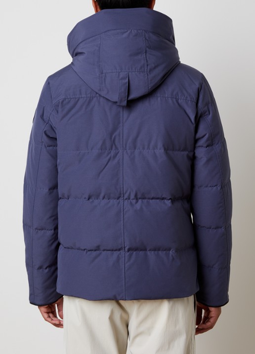 Canada Goose Wyndham gewatteerde parka met donsvulling en waterafstotende coating - achterkant blauw