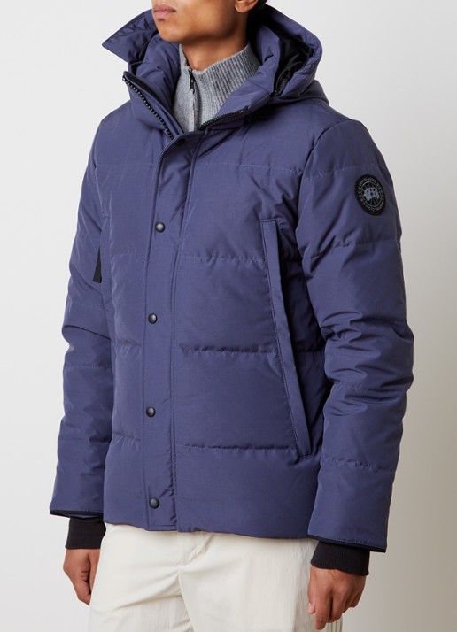 Canada Goose Wyndham gewatteerde parka met donsvulling en waterafstotende coating - detail 4 blauw