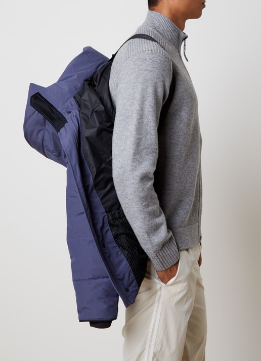 Canada Goose Wyndham gewatteerde parka met donsvulling en waterafstotende coating - detail 5 blauw
