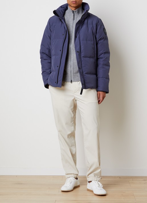 Canada Goose Wyndham gewatteerde parka met donsvulling en waterafstotende coating - voorkant 3 blauw