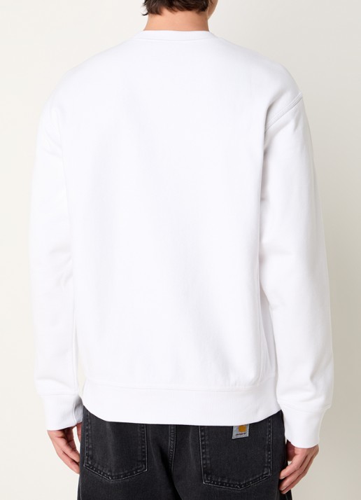 Carhartt WIP American sweater met logoborduring - achterkant 3 wit