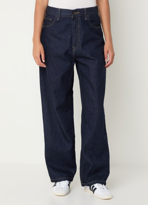 Carhartt WIP Brandon high waist wide leg jeans met steekzakken