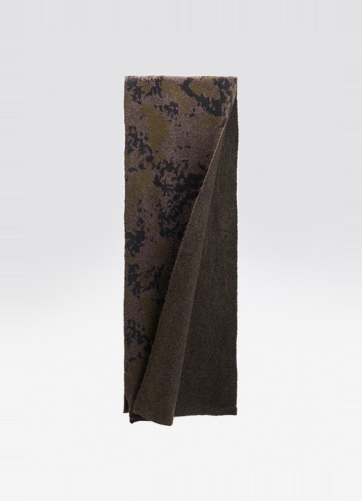 Carhartt WIP Camo Disperse sjaal met camouflageprint 215 x 35 cm - detail legergroen