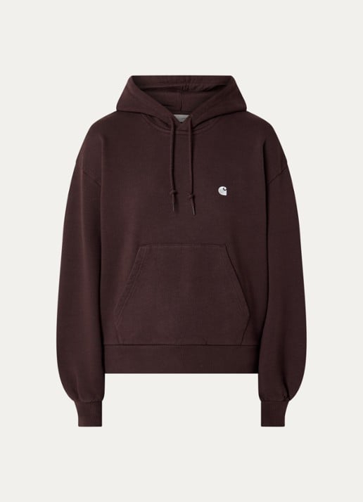 Carhartt WIP Casey hoodie met logo - voorkant 4 bruin