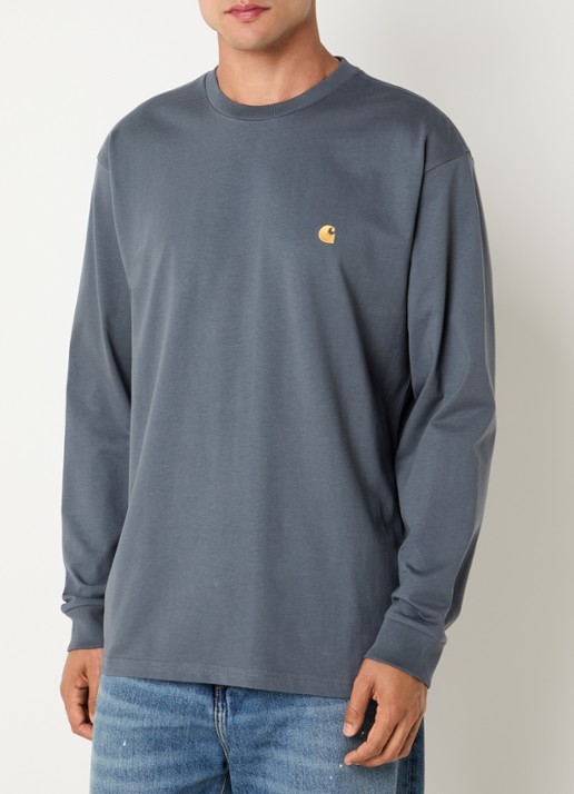 Carhartt WIP Chase longsleeve met logoborduring