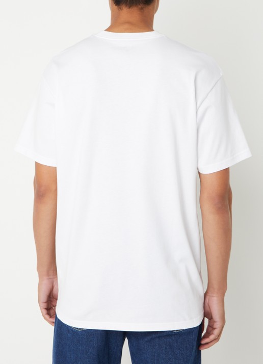 Carhartt WIP Chase T-shirt met logo - achterkant wit