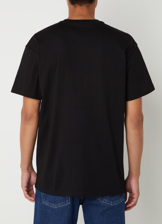 Carhartt WIP Chase T-shirt met logo - achterkant zwart