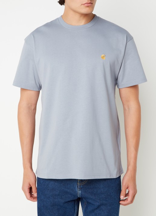 Carhartt WIP Chase T-shirt met logo - detail 2 groen