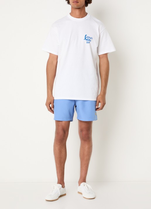 Carhartt WIP Chase zwemshorts met steekzakken - voorkant 4 blauw