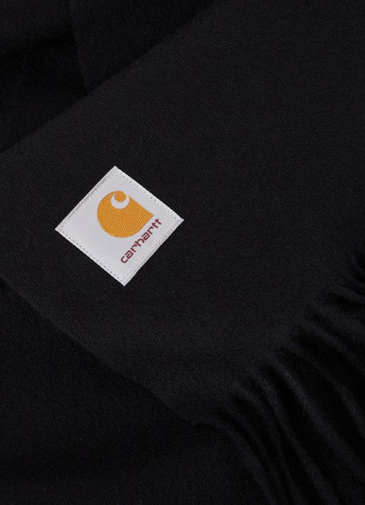 Carhartt WIP Clan sjaal van wol 180 x 30 cm  - detail 3 zwart