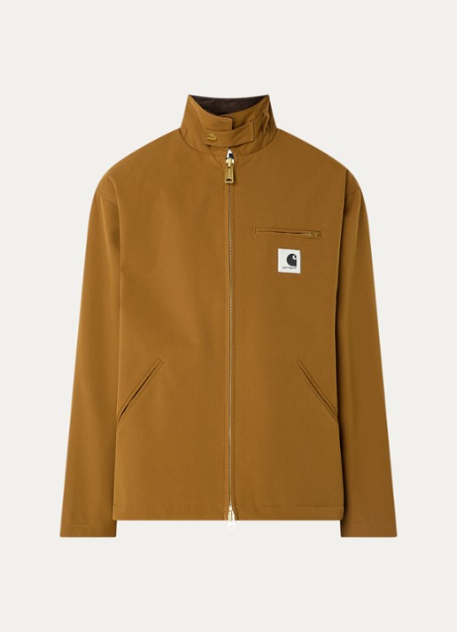 Carhartt WIP Clark barn jack met borst- en paspelzakken - voorkant cognac