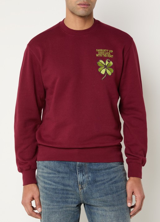 Carhartt WIP Clover sweater met logoborduring