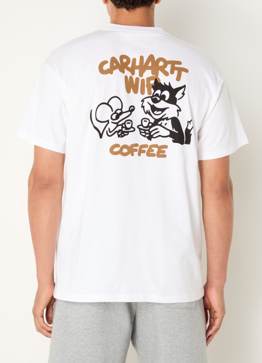 Carhartt WIP Coffee Break T-shirt met logo- en backprint