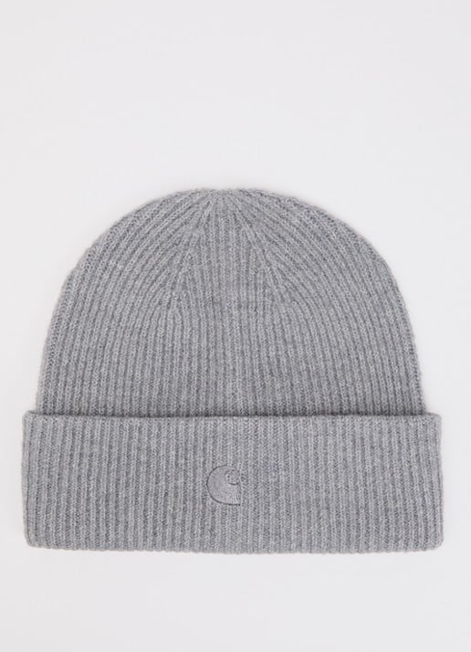 Carhartt WIP Curtis muts in wolblend met logoborduring