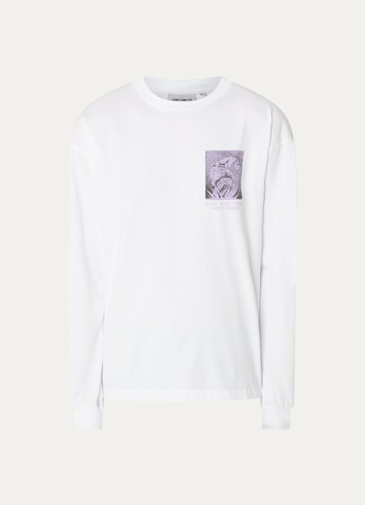 Carhartt WIP Emerge longsleeve met print - voorkant 2 wit