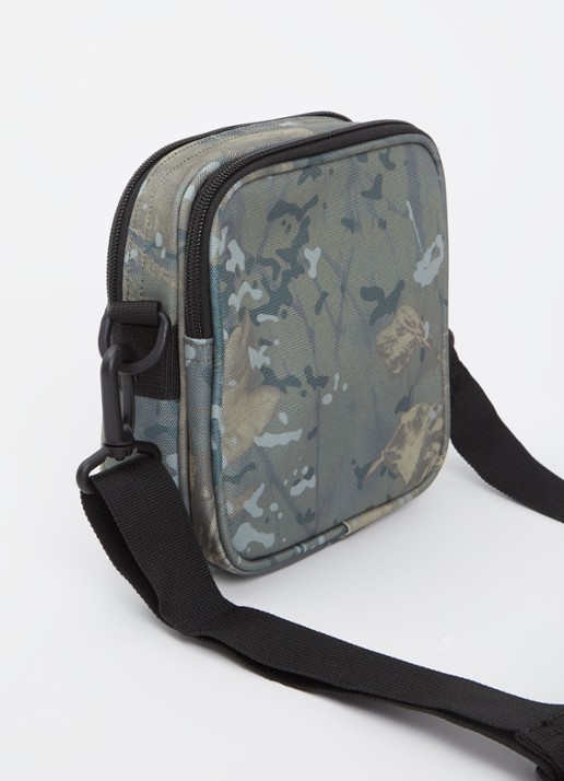 Carhartt WIP Essentials Small crossbodytas met logo - achterkant 3 legergroen