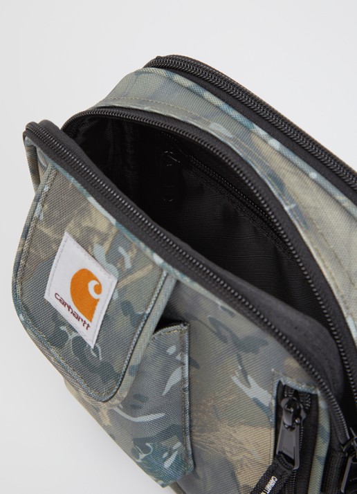 Carhartt WIP Essentials Small crossbodytas met logo - detail 5 legergroen