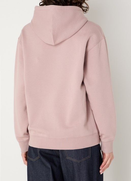 Carhartt WIP Hoodie met logoborduring - achterkant oudroze
