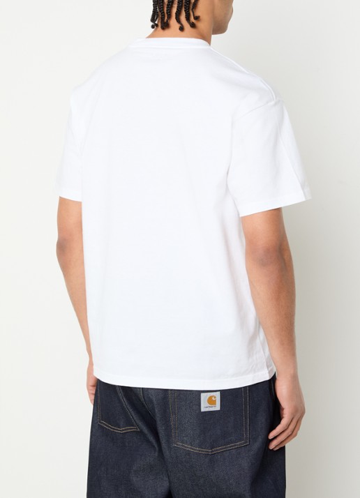Carhartt WIP Hot Cob T-shirt met logoprint - achterkant wit