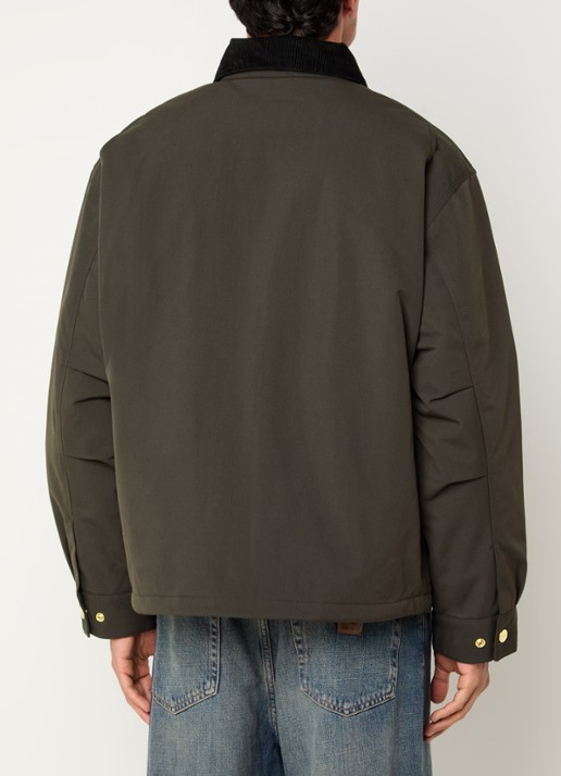 Carhartt WIP Jack met logo en steekzakken - achterkant 3 zwart