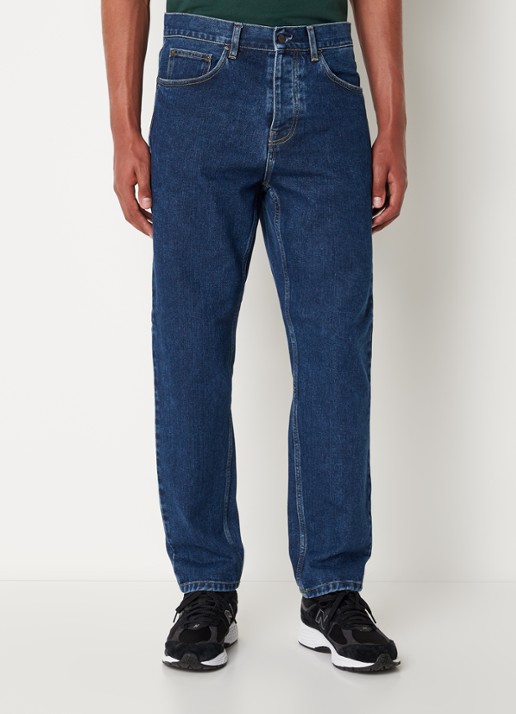 Carhartt WIP Jadon straight leg jeans met donkere wassing  - detail indigo