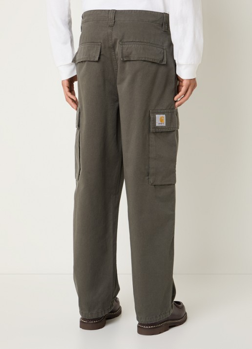 Carhartt WIP Kade loose fit cargobroek met klepzakken - achterkant 3 legergroen
